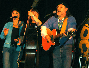 Michael W. Harrison with friends Christi and Kathleen