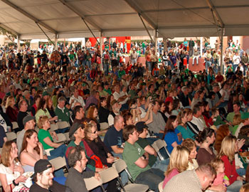 Audience in the Shannon tent